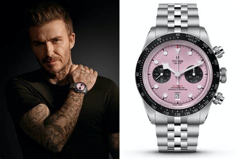 david beckham and tudor|tudor watches pink dial.